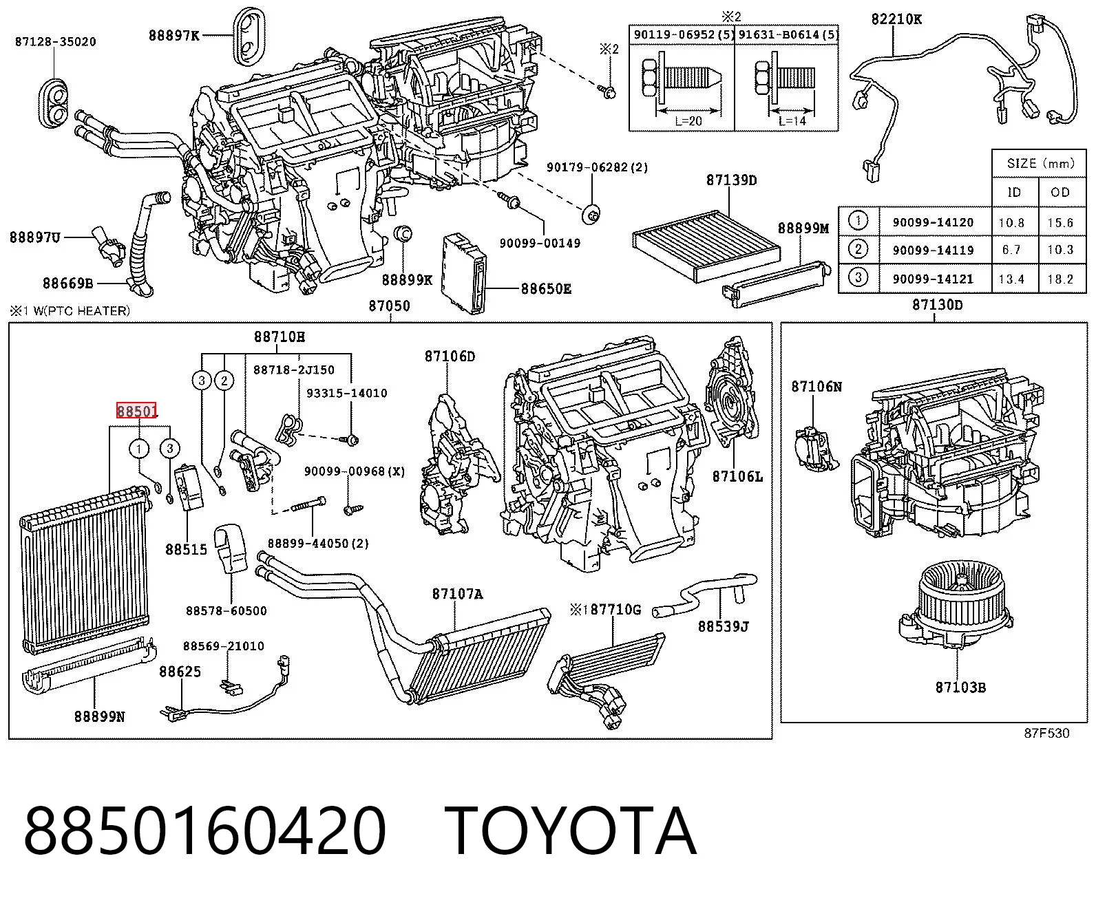 Parownik klimatyzacji do Toyota Land Cruiser PRADO J150