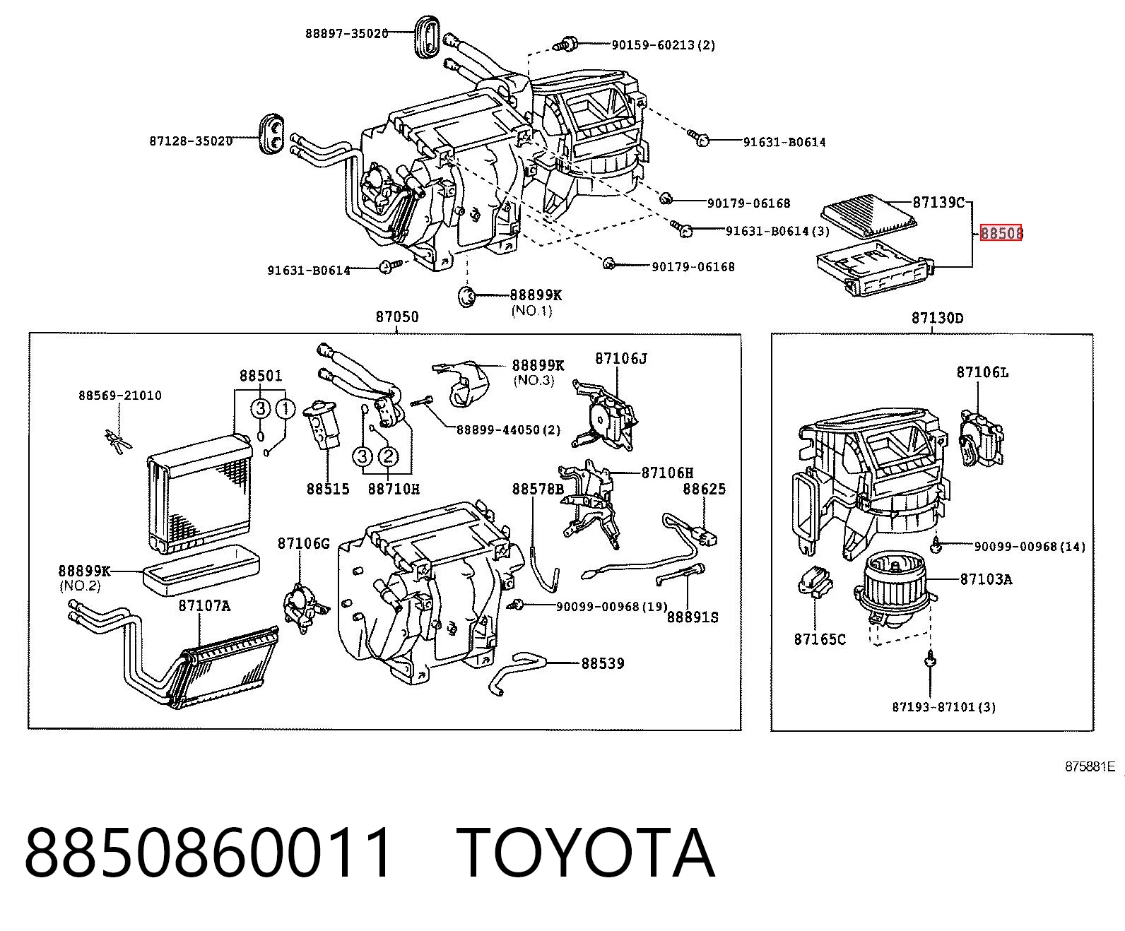 8850860011 Toyota