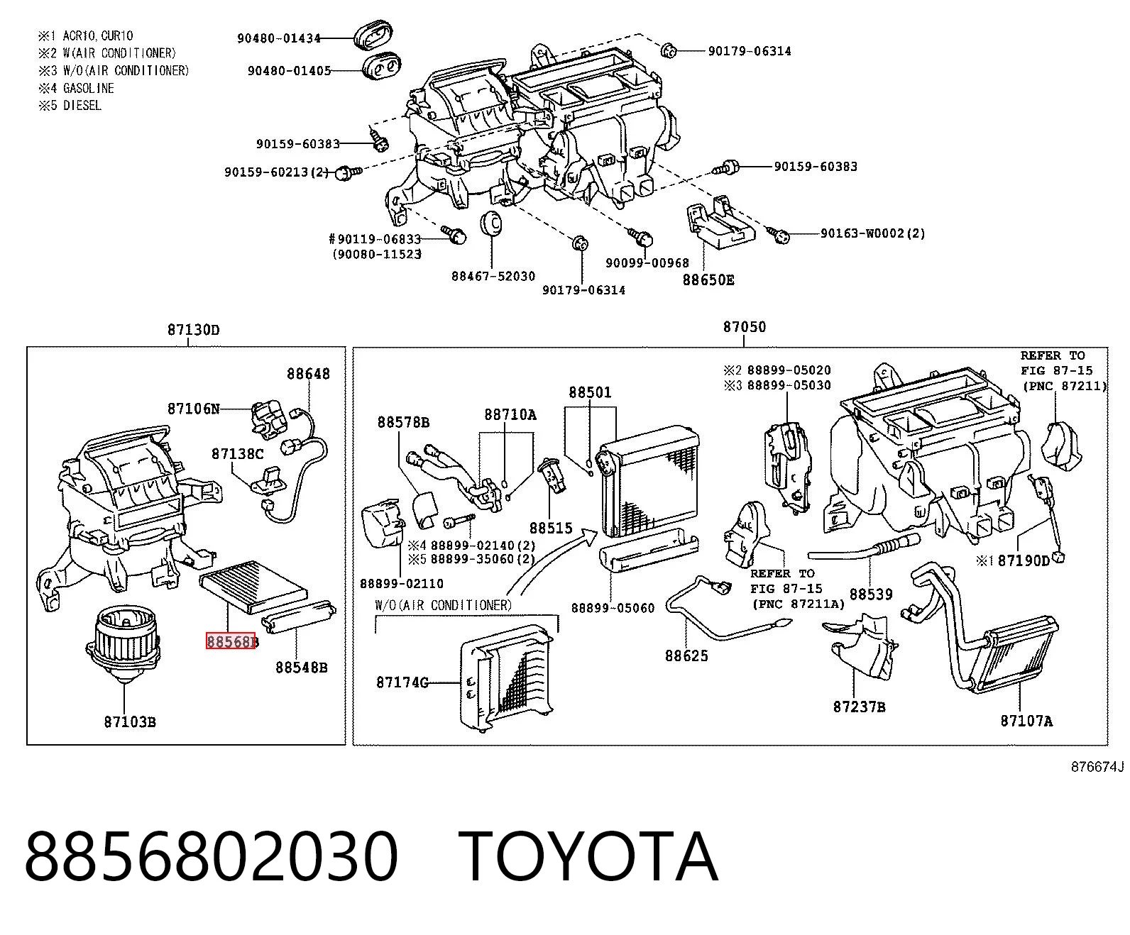8856802030 Toyota
