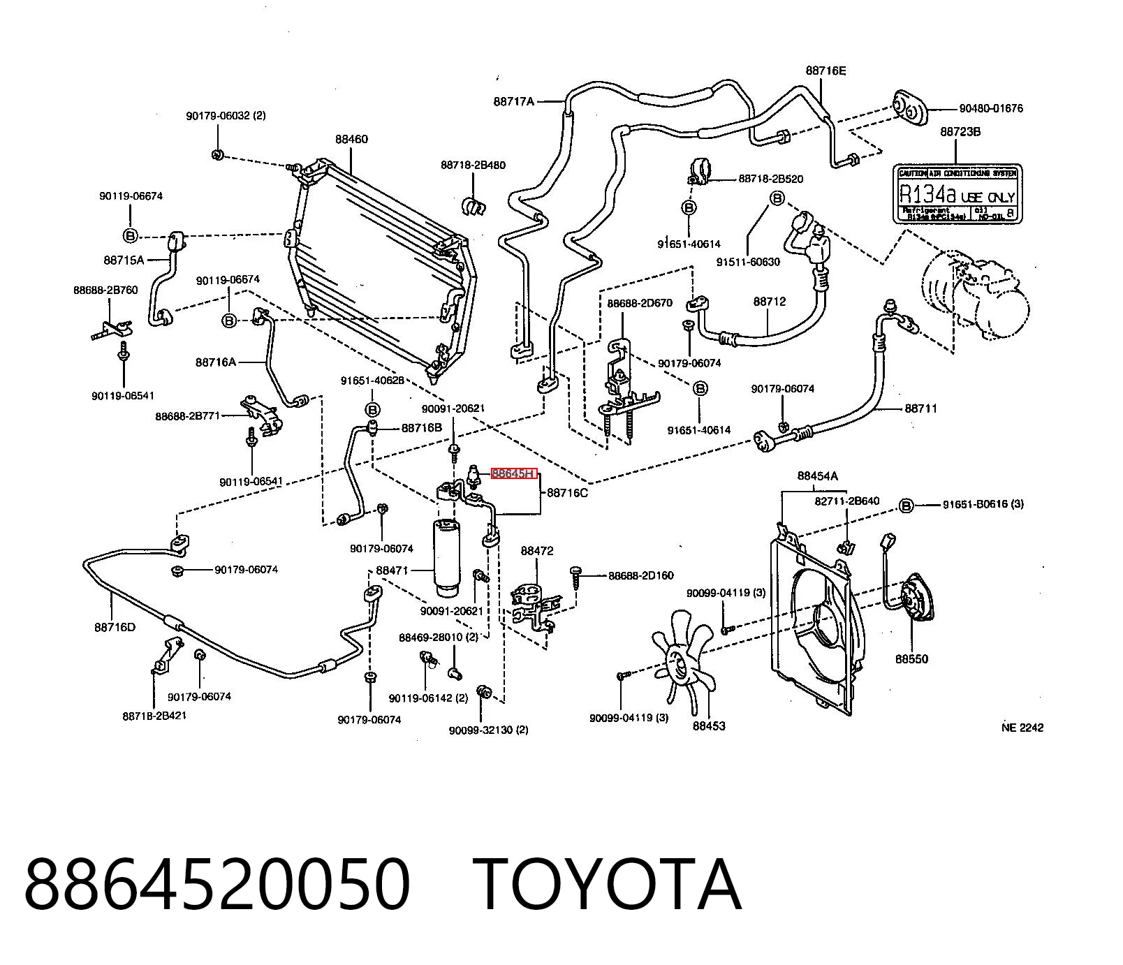 Czujnik ciśnienia bezwzględnego klimatyzacji Toyota Camry IV sedana (V20) (1996 - 2001) cena, od 30,56 USD