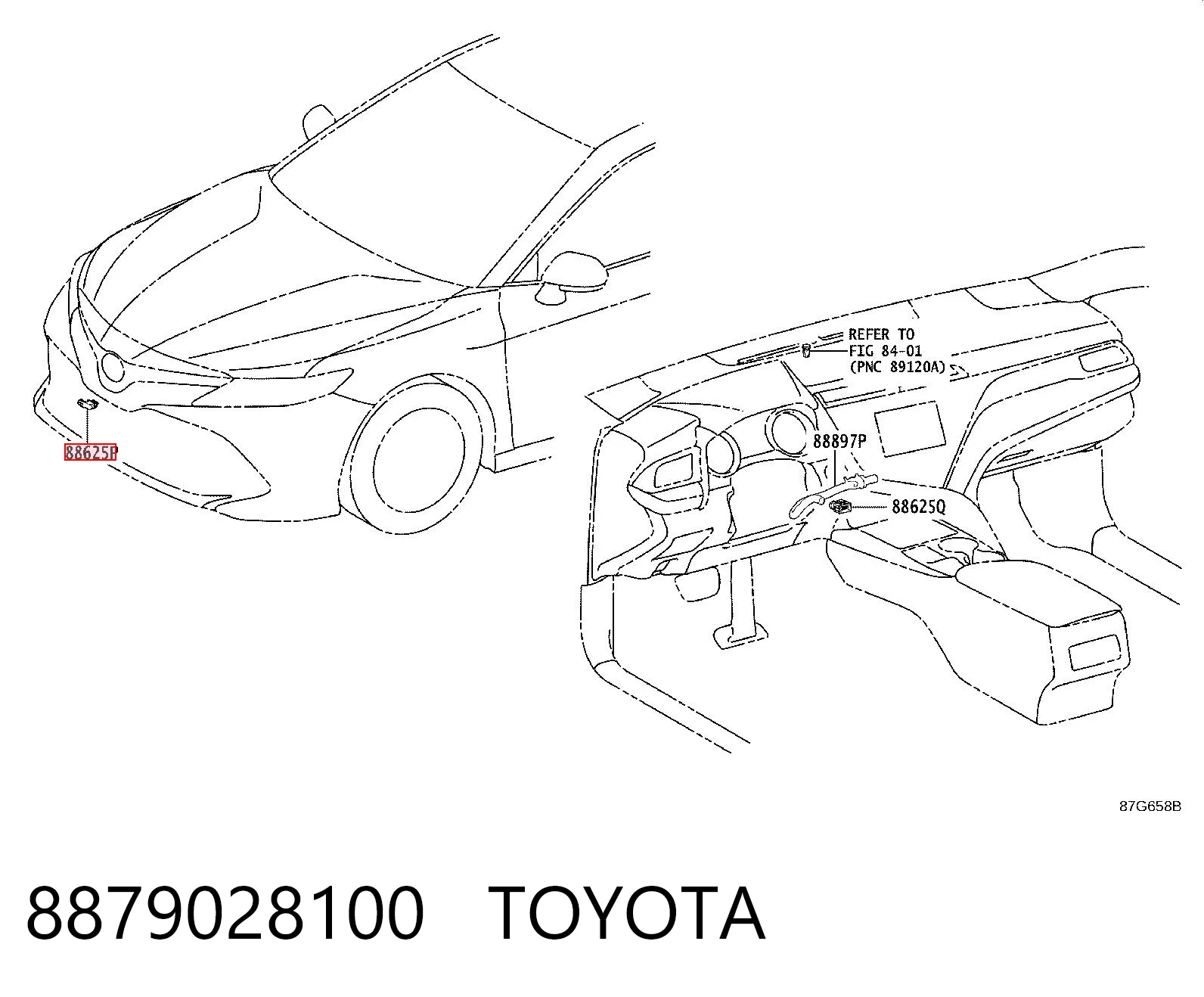 8879028100 Toyota Czujnik temperatury zewnętrznej