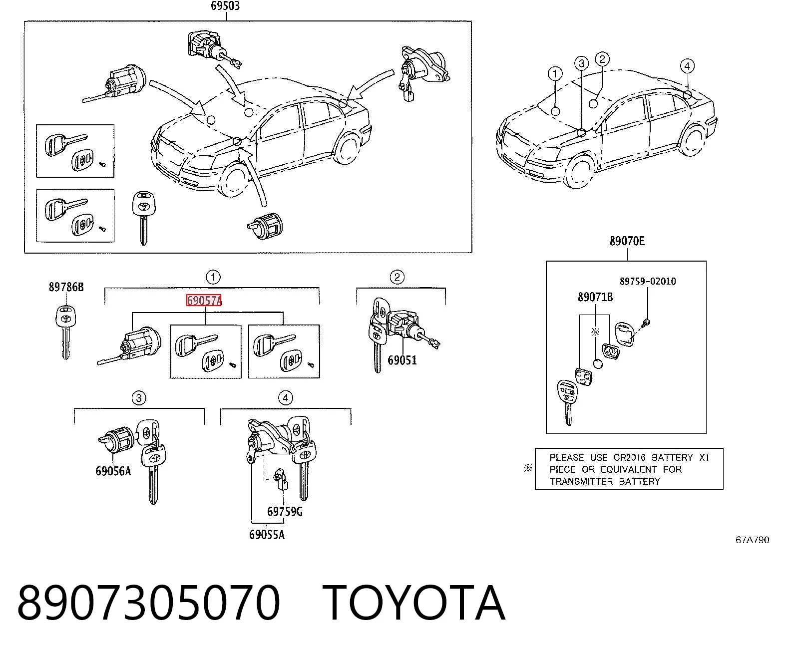 8907305070 Toyota