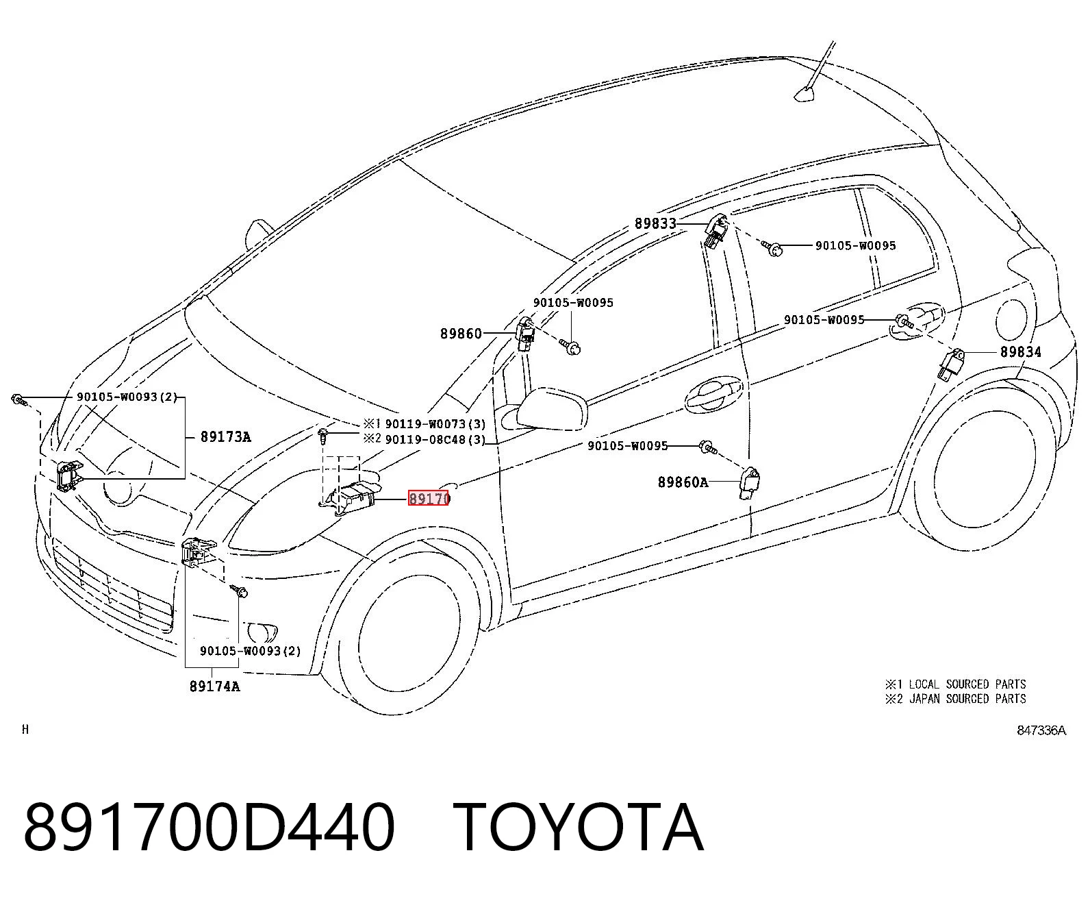 891700D440 Toyota