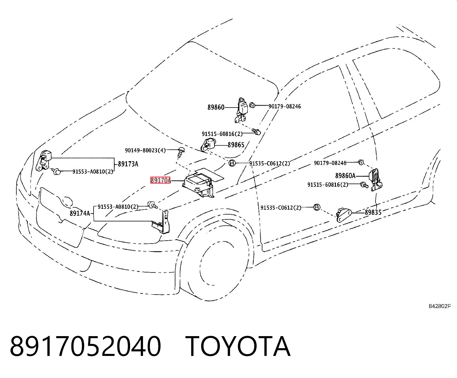 8917052040 Toyota