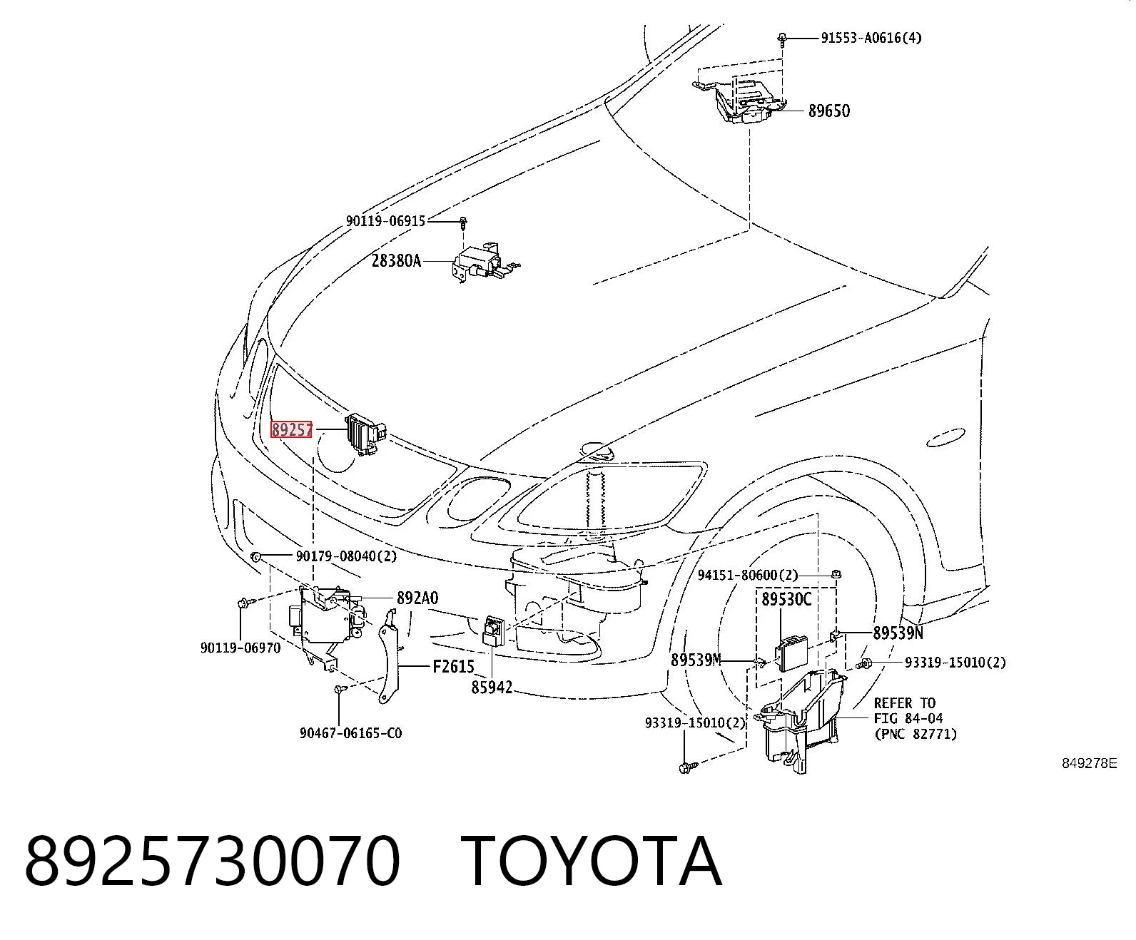 8925730070 Toyota Regulator obrotów wentylatora (sterownik)