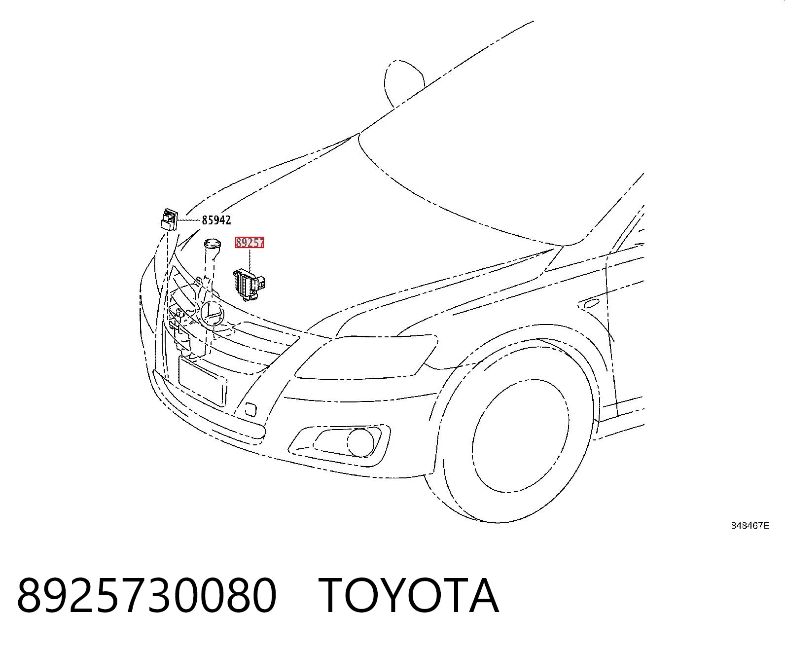 8925730080 Toyota Regulator obrotów wentylatora (sterownik)
