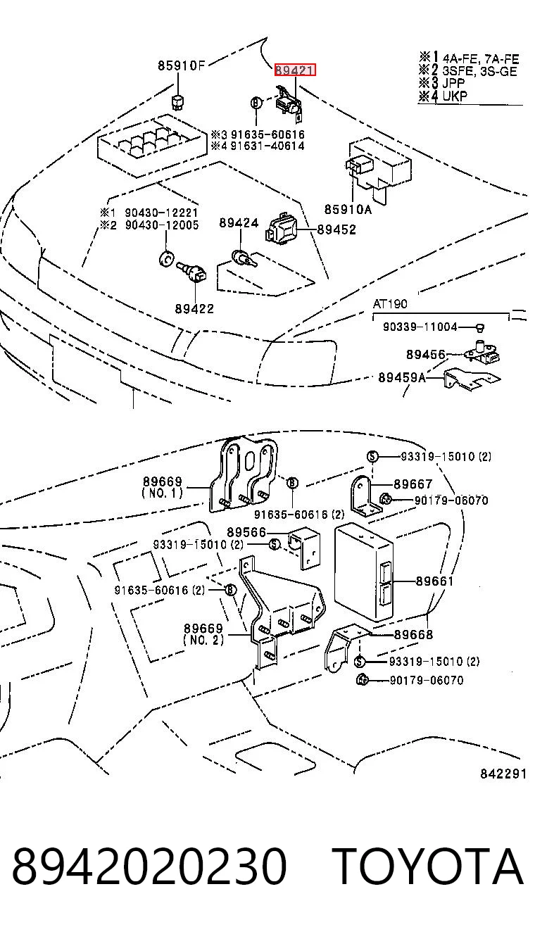 Czujnik ciśnienia w kolektorze ssącym, MAP do Toyota Carina E T19