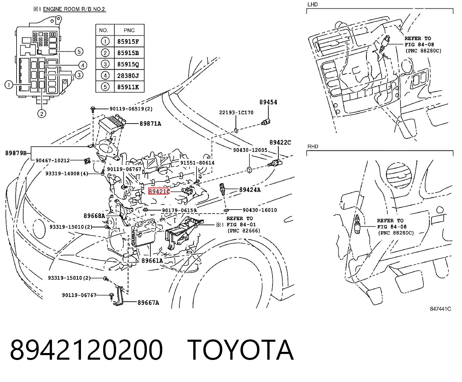 8942120200 Toyota Czujnik ciśnienia doładowania (powietrza w turbinę)