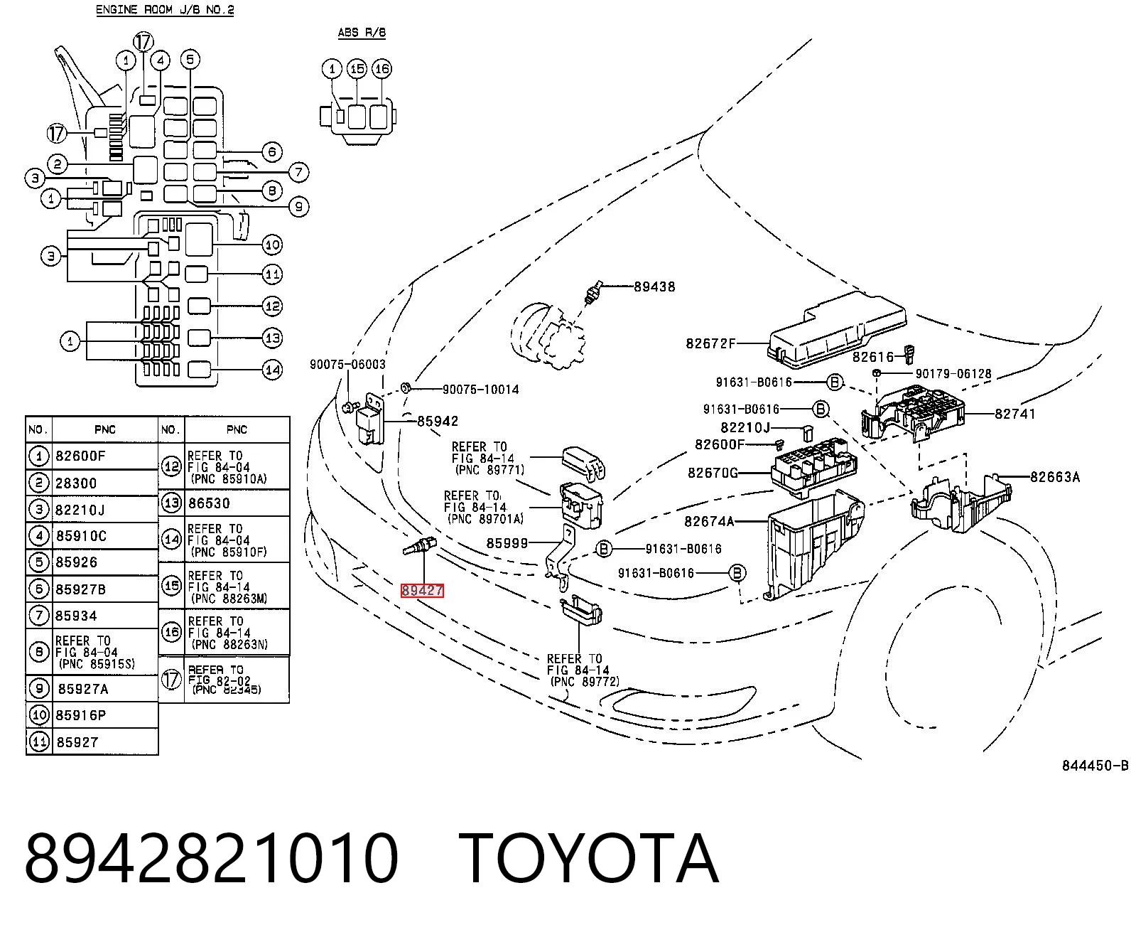 8942821010 Toyota Czujnik temperatury płynu chłodzącego (włączenia wentylatora chłodnicy)