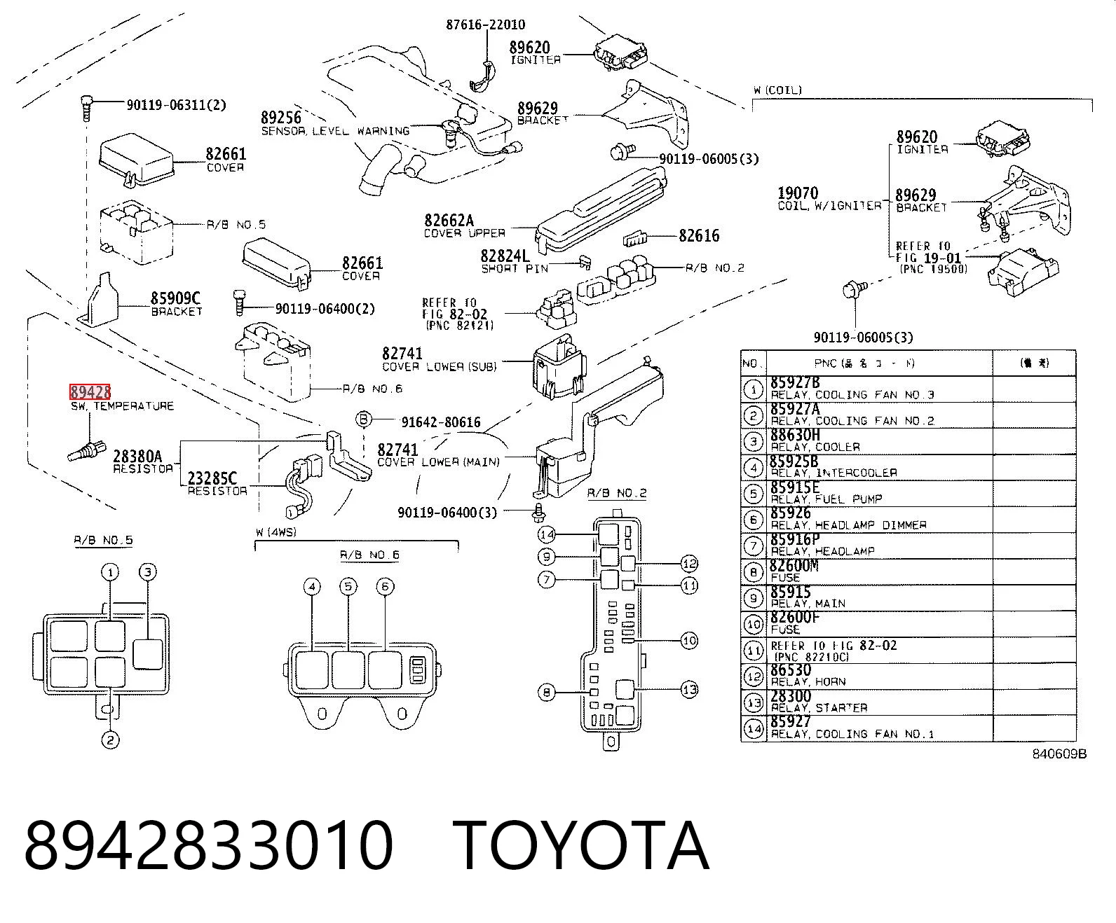 Czujnik temperatury płynu chłodzącego (włączenia wentylatora chłodnicy) Toyota Camry III sedana (V10) (1991 - 1996) cena, od 19,34 USD