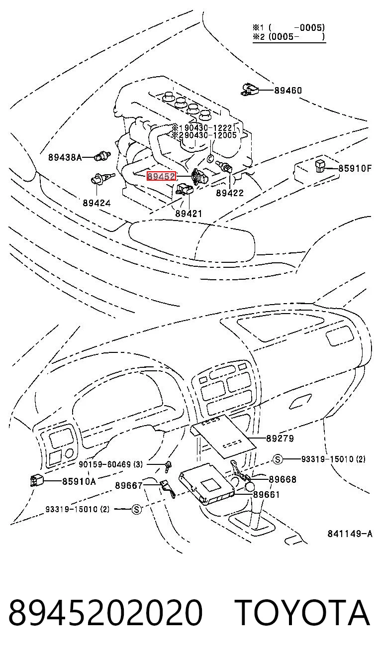 Czujnik położenia przepustnicy (potencjometr) Toyota Avensis II