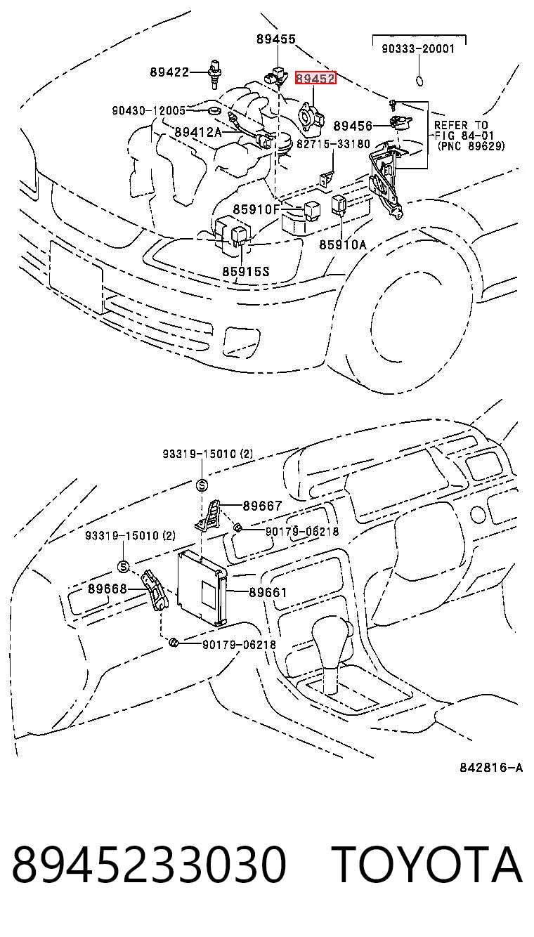 8945233030 Toyota Czujnik położenia przepustnicy (potencjometr)