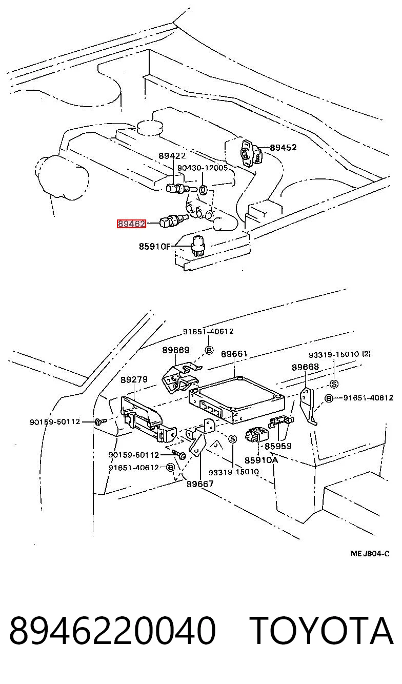 Czujnik położenia przepustnicy (potencjometr) do Toyota 4 Runner  N130