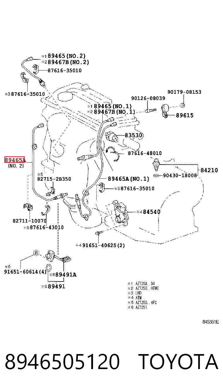 8946505120 Toyota