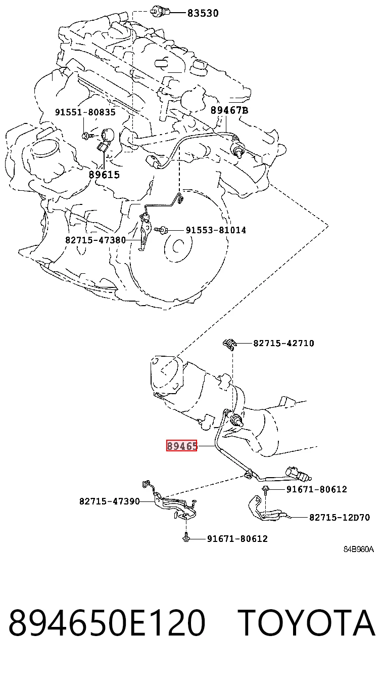  Sonda lambda, czujnik tlenu Toyota Auris 