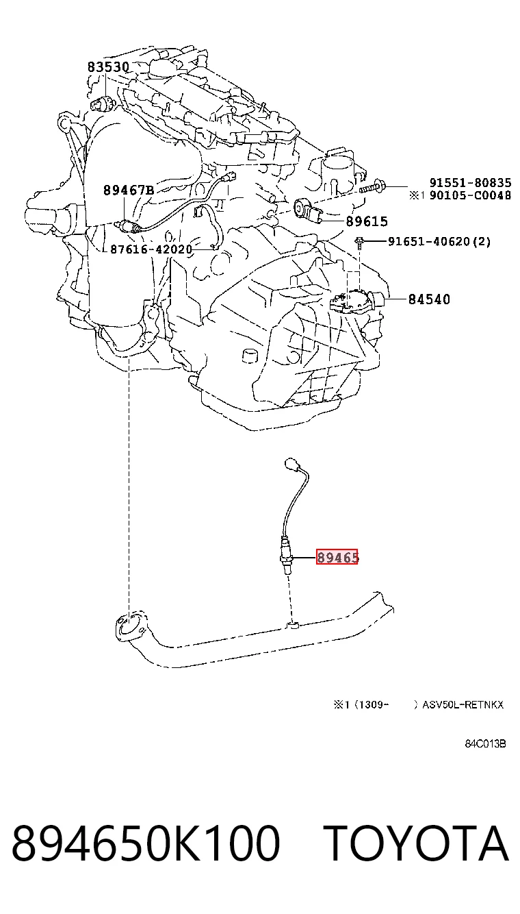 Do koszyka Sonda lambda, czujnik tlenu Toyota Camry VII V50