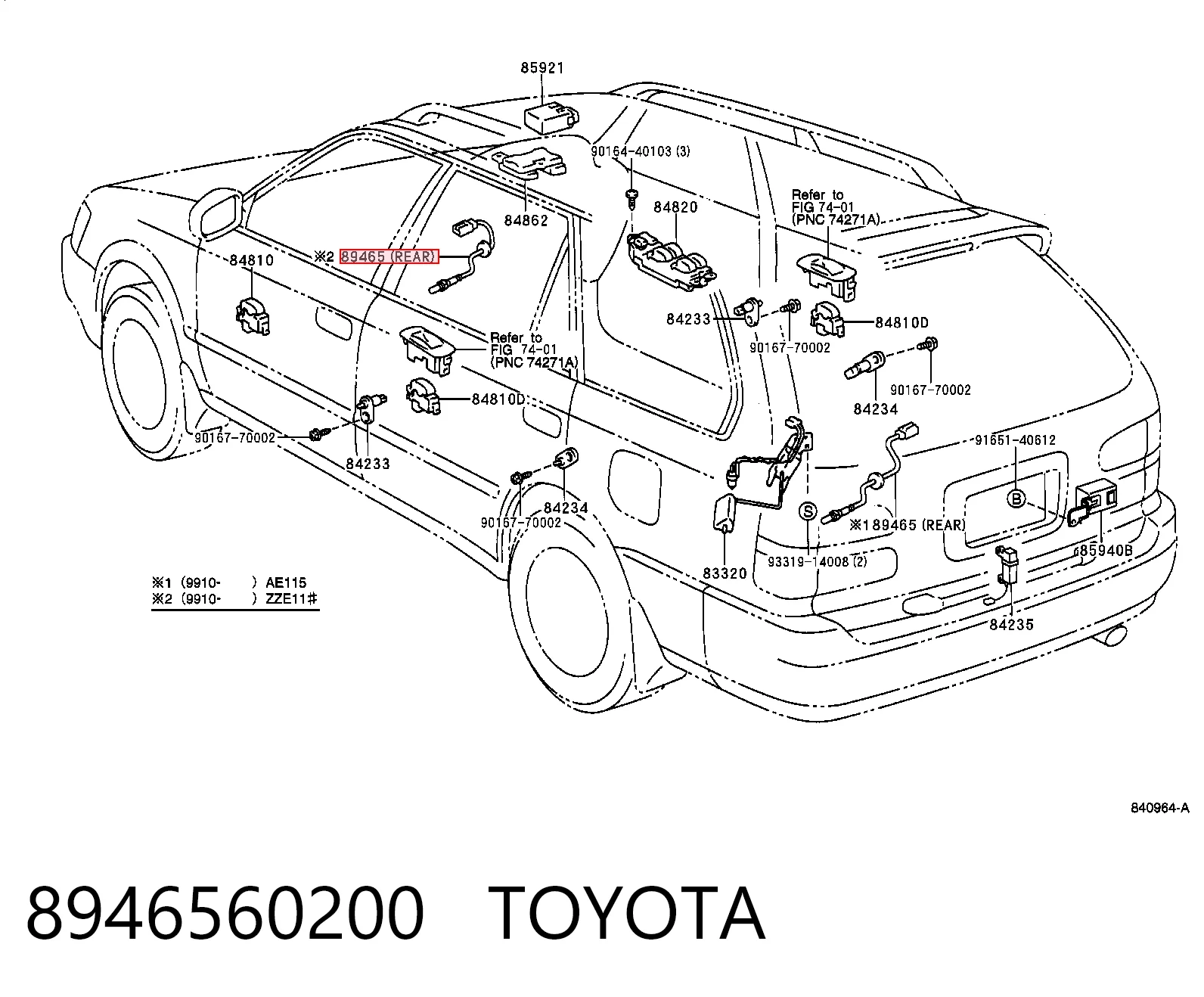 8946560200 Toyota