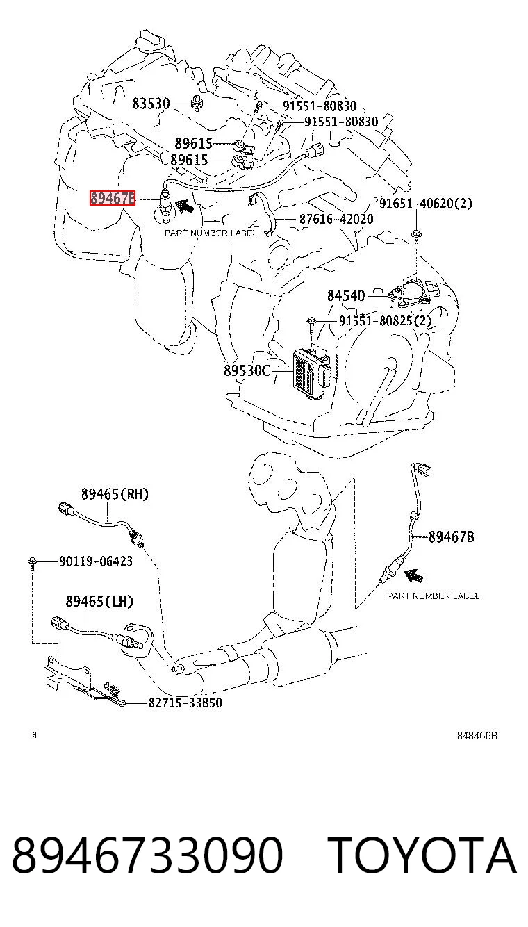 8946733090 Toyota
