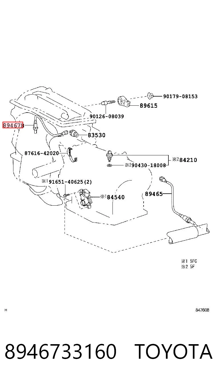8946733160 Toyota