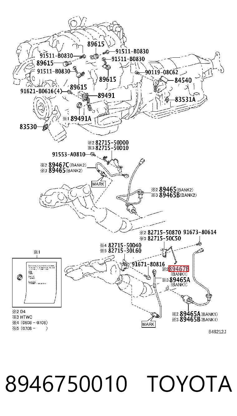8946750010 Toyota
