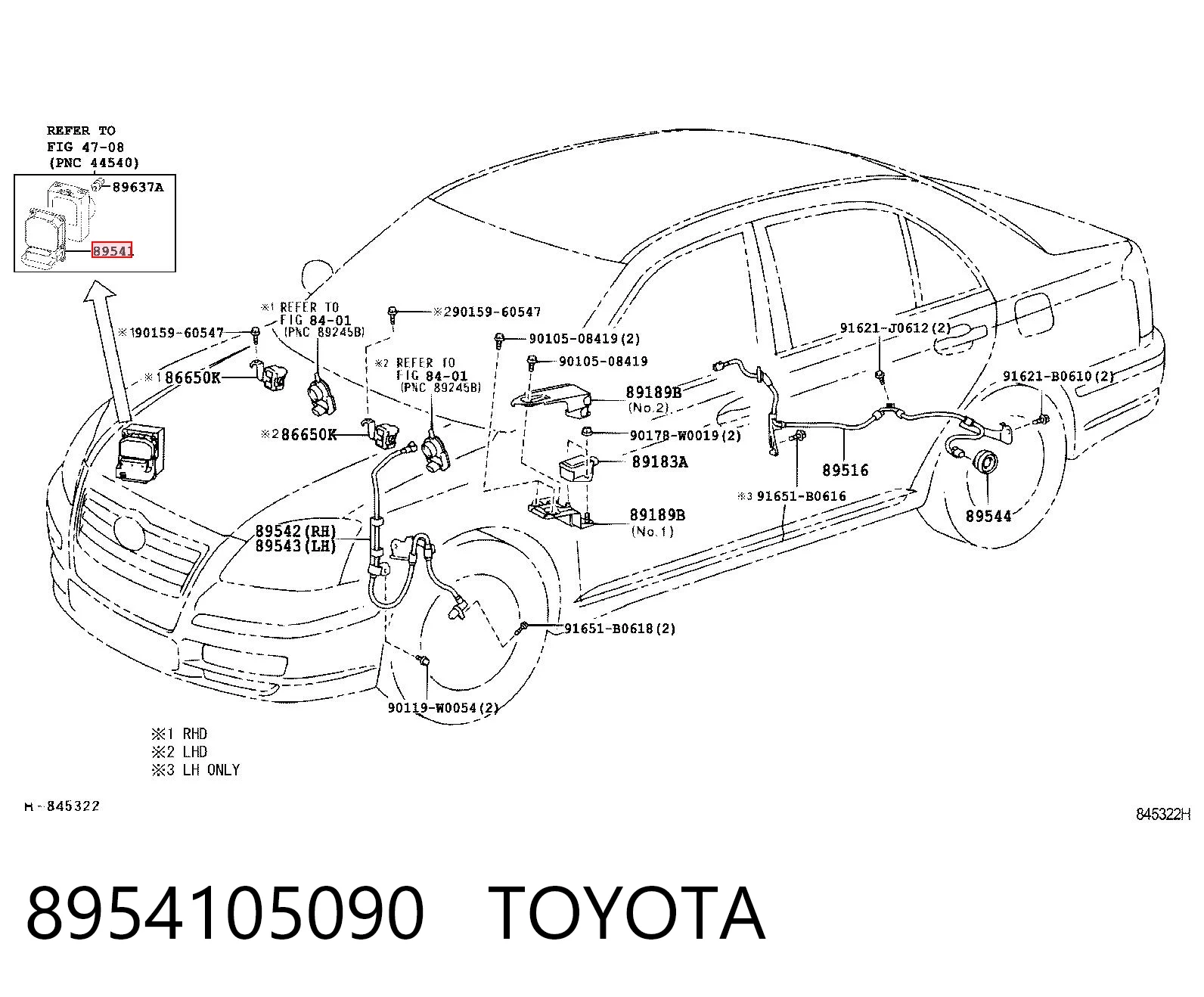 8954105090 Toyota