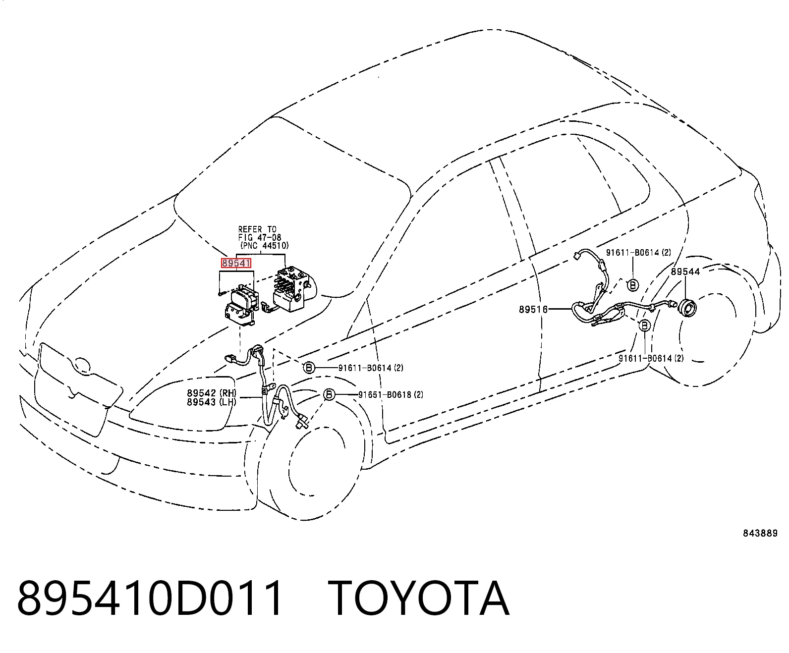  Sterownik ABS  hydrauliczny Toyota Yaris 