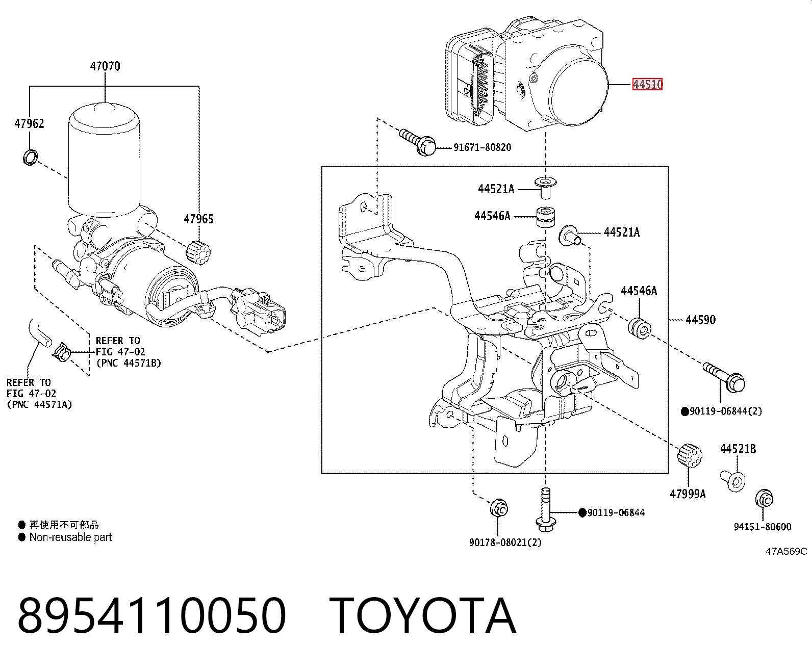 Do koszyka Sterownik ABS  hydrauliczny Toyota C-HR  X10