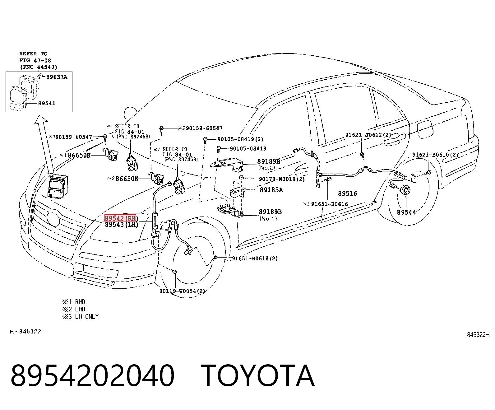 8954202040 Toyota