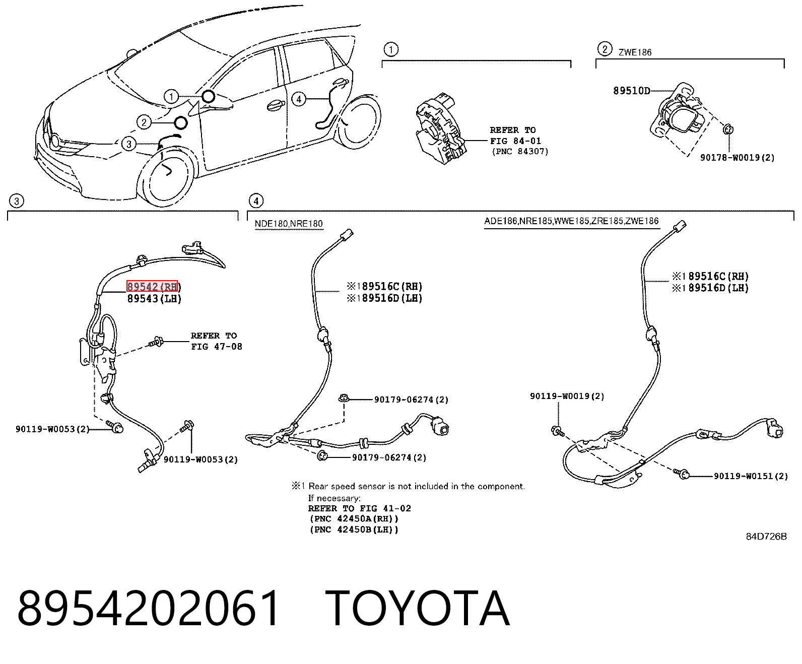 8954202061 Toyota