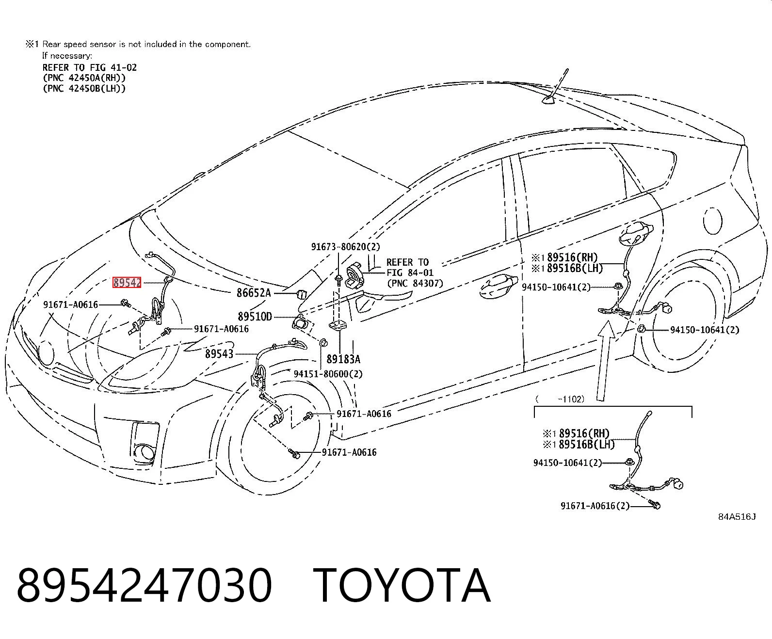 8954247030 Toyota
