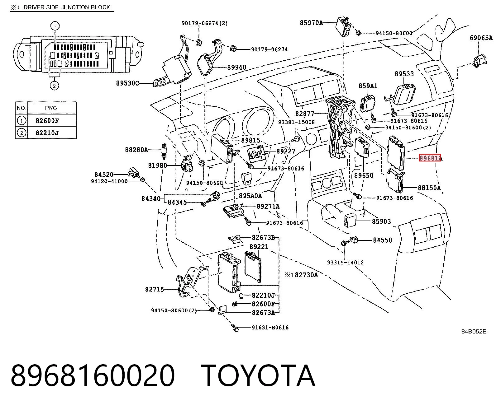 8968160020 Toyota