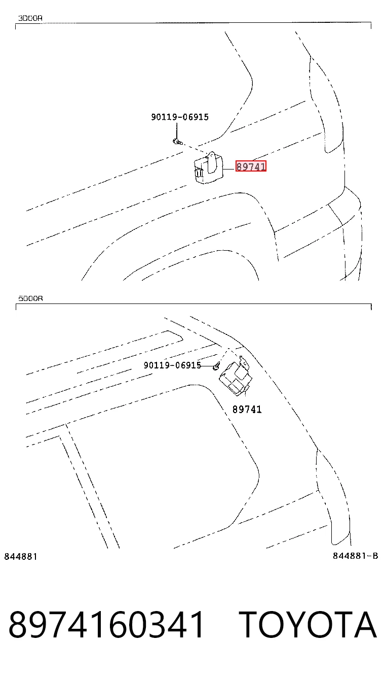 8974160341 Toyota