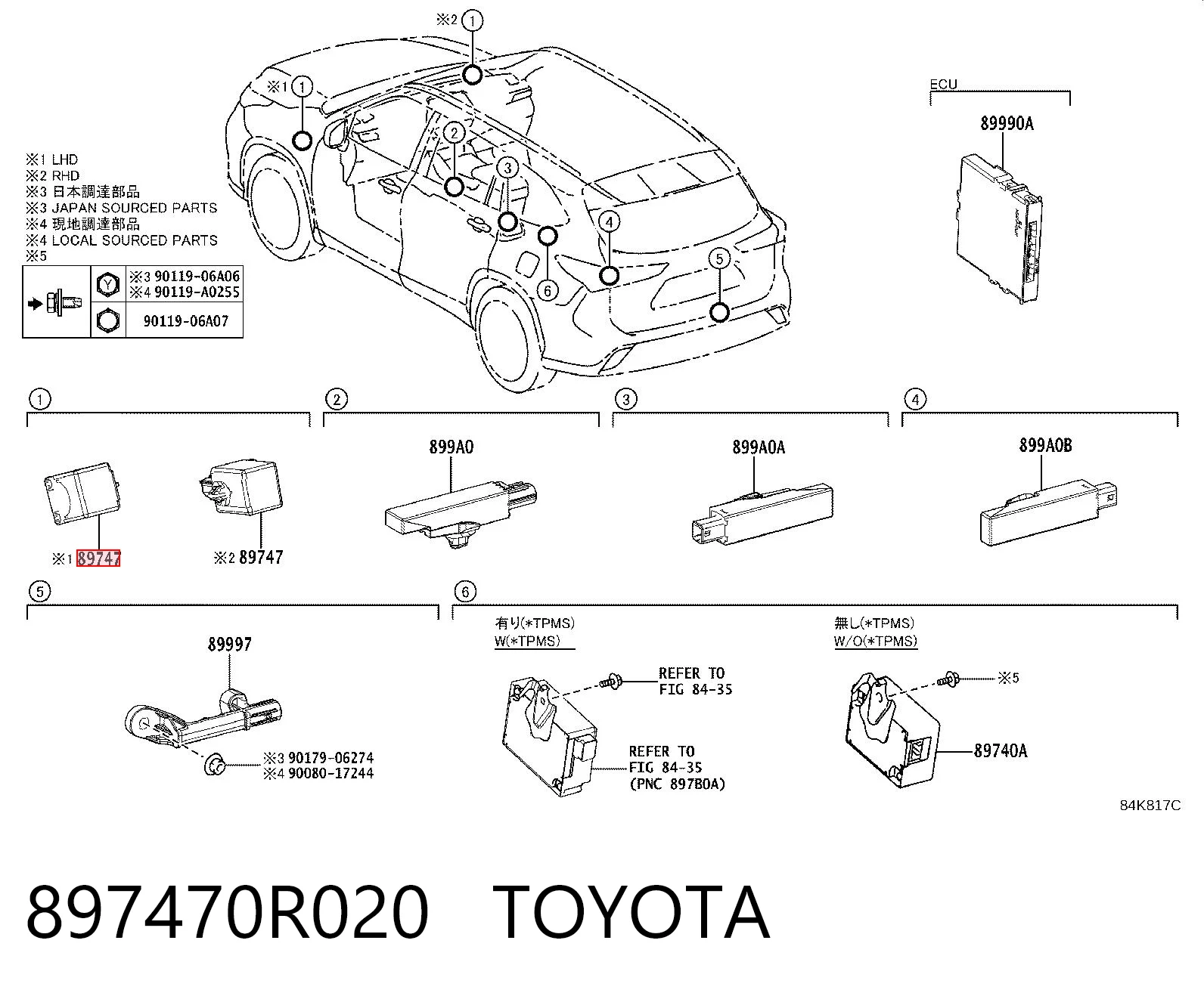 897470R020 Toyota