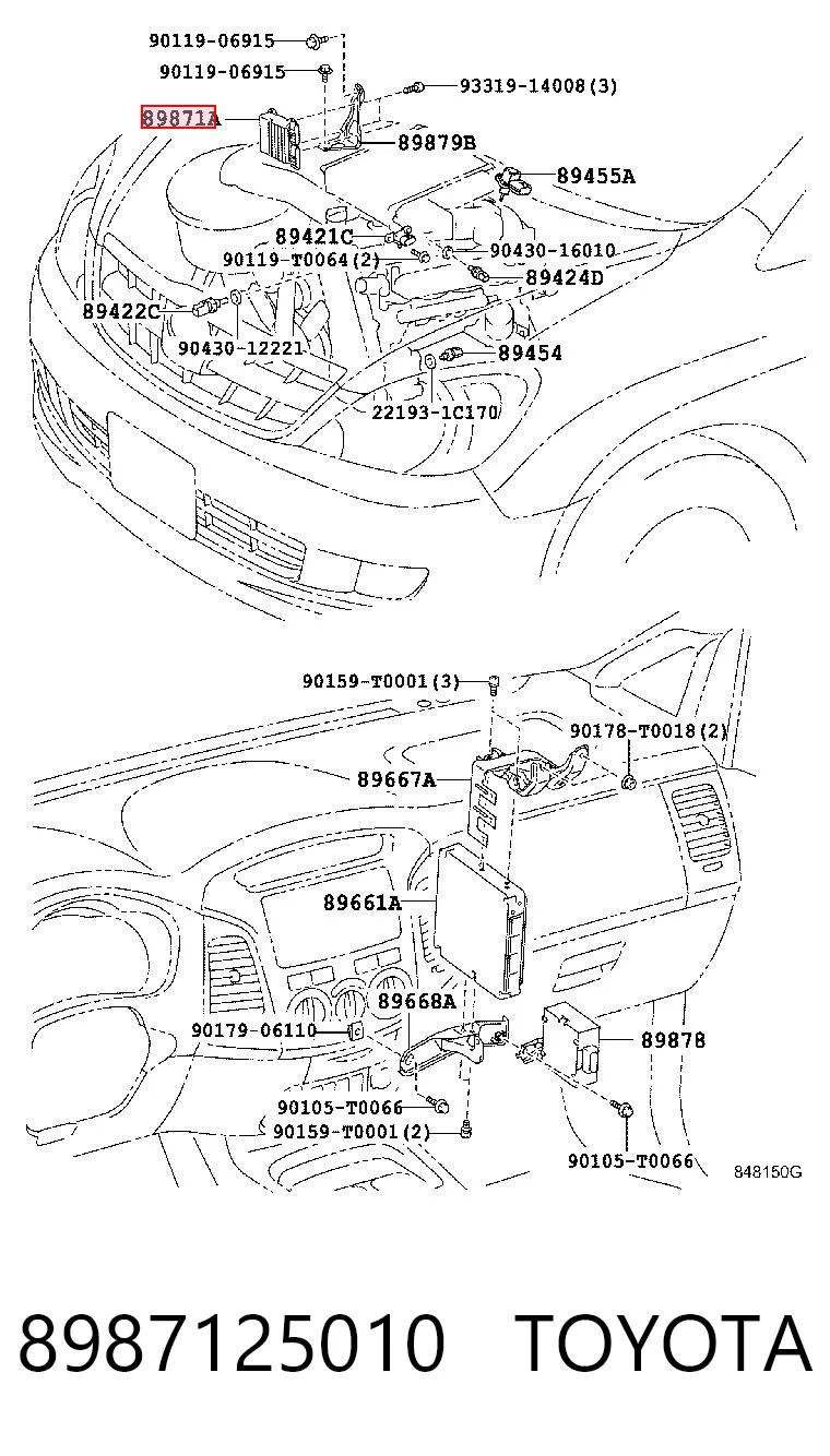 8987125010 Toyota