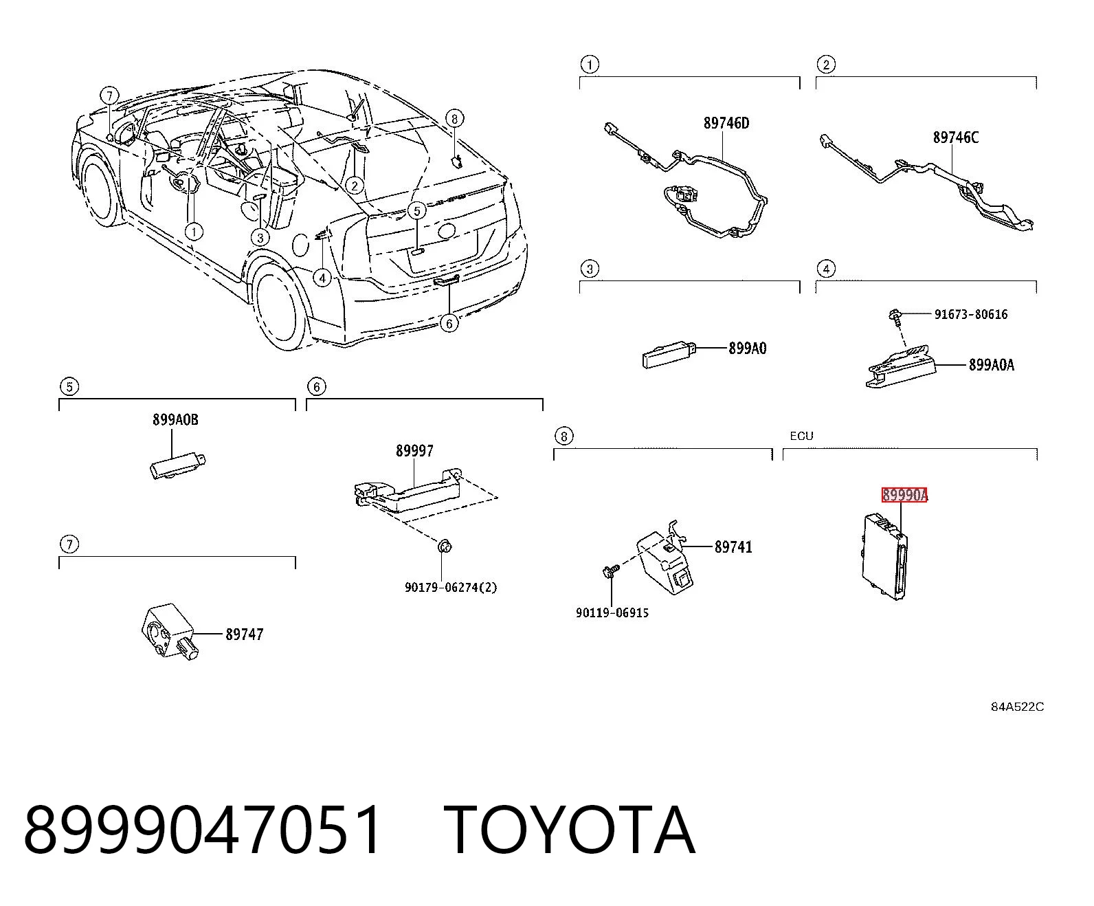 8999047051 Toyota