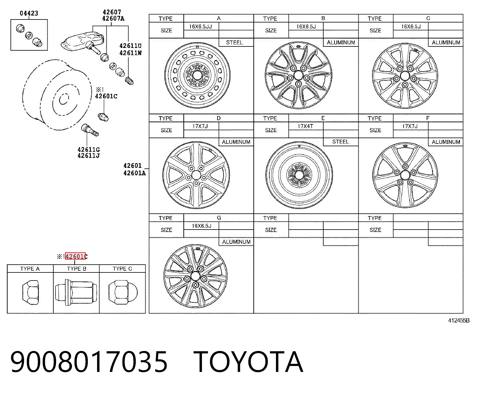 Nakrętka koła do Mitsubishi Lancer IV C6A, C7A