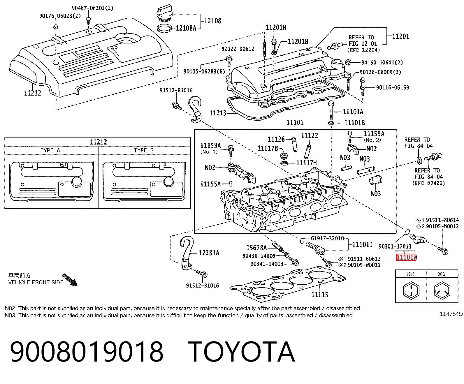 9008019018 Toyota Czujnik położenia wałka rozrządu