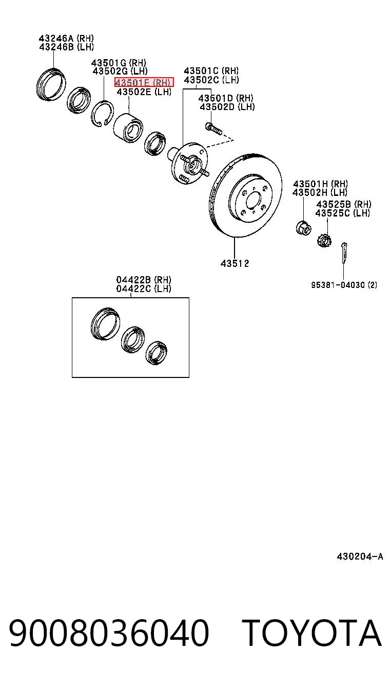 9008036040 Toyota
