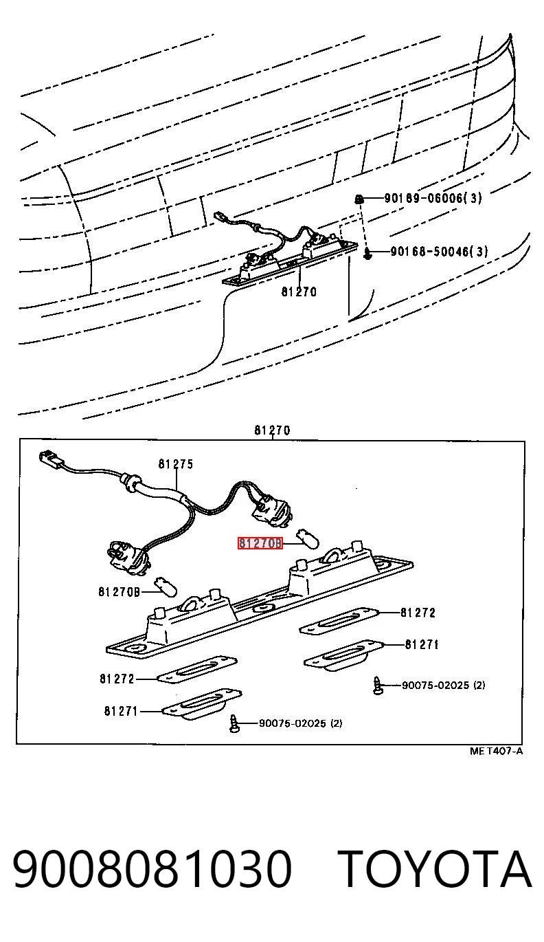 Do koszyka 1864305009 Chrysler Żarówka oświetlenia wnętrza/kabiny