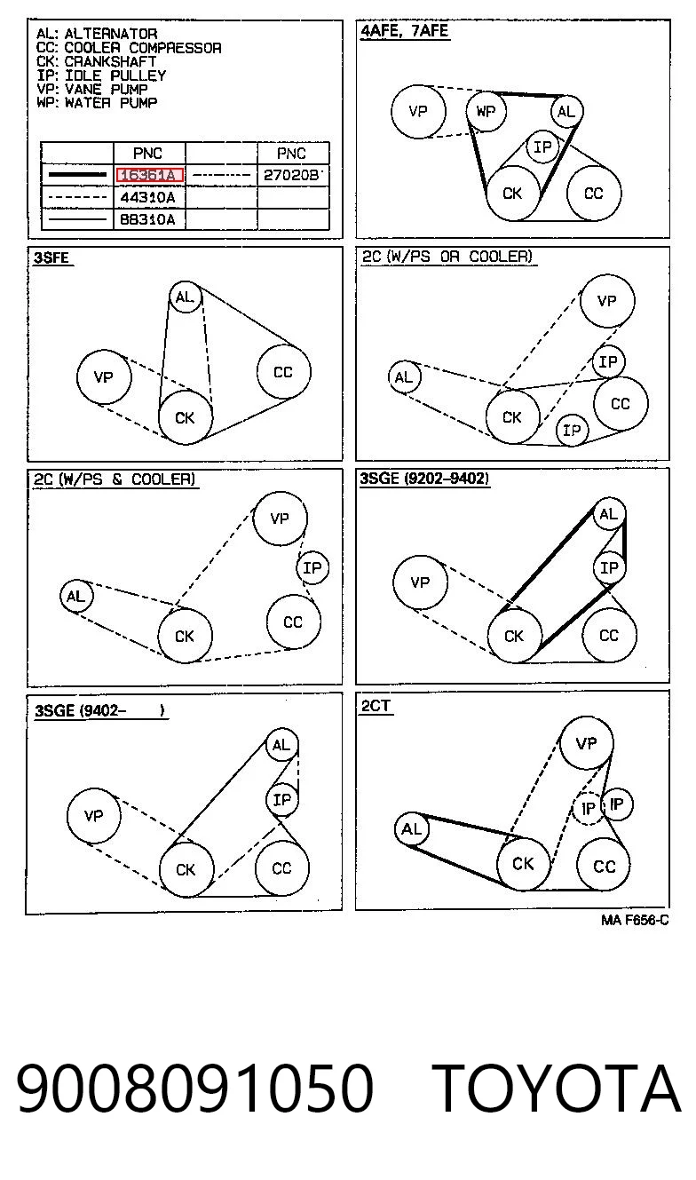 Pas napędowy mechanizmów Suzuki 1752161MA0