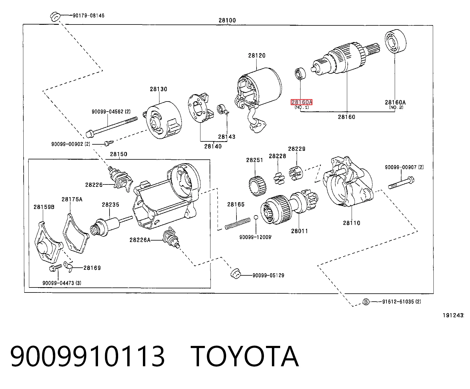 Łożysko alternatora Renault Clio I hatchback (BC57, 5357) (1990 - 1998) cena, od 3,35 USD