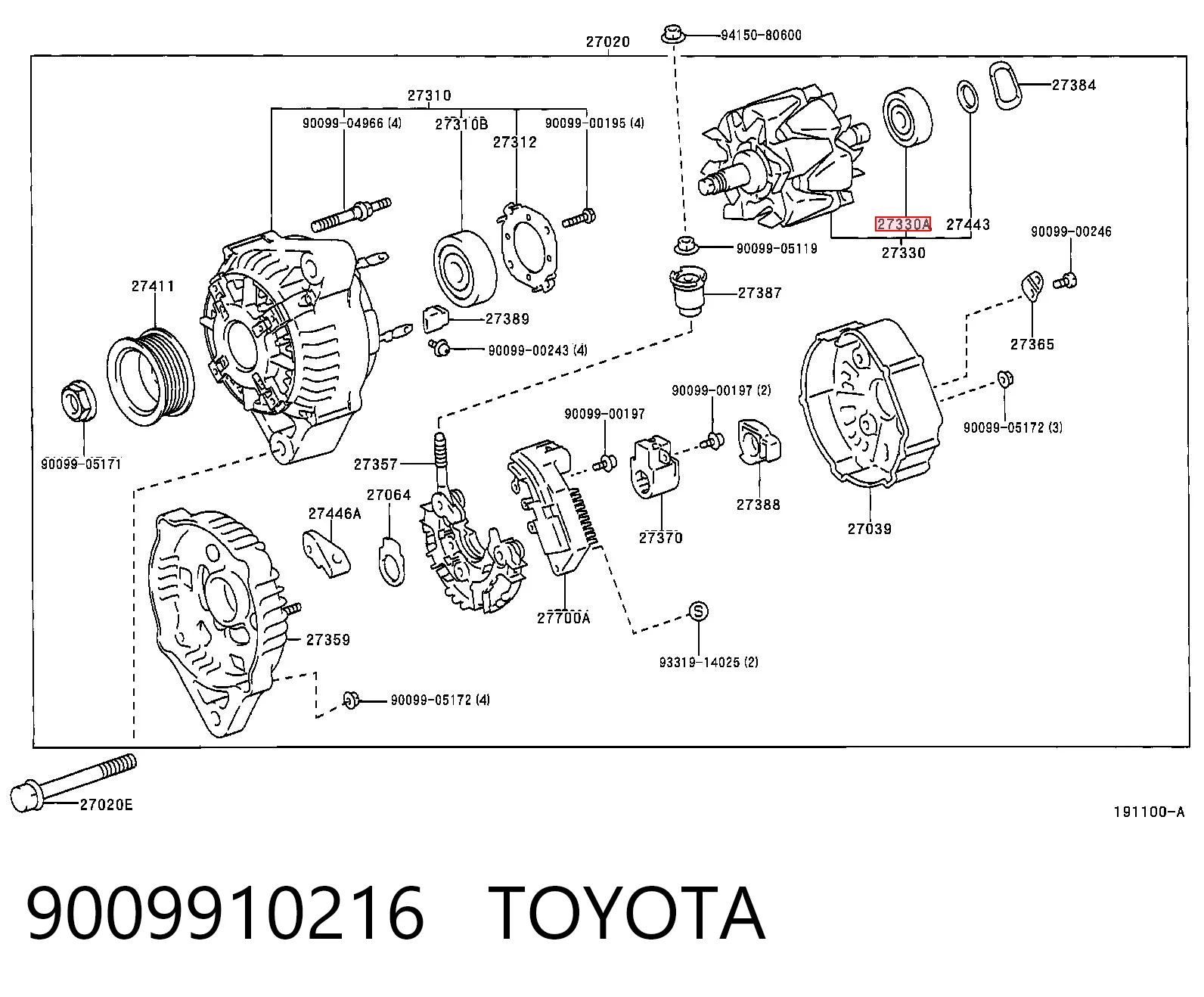 9009910216 Toyota