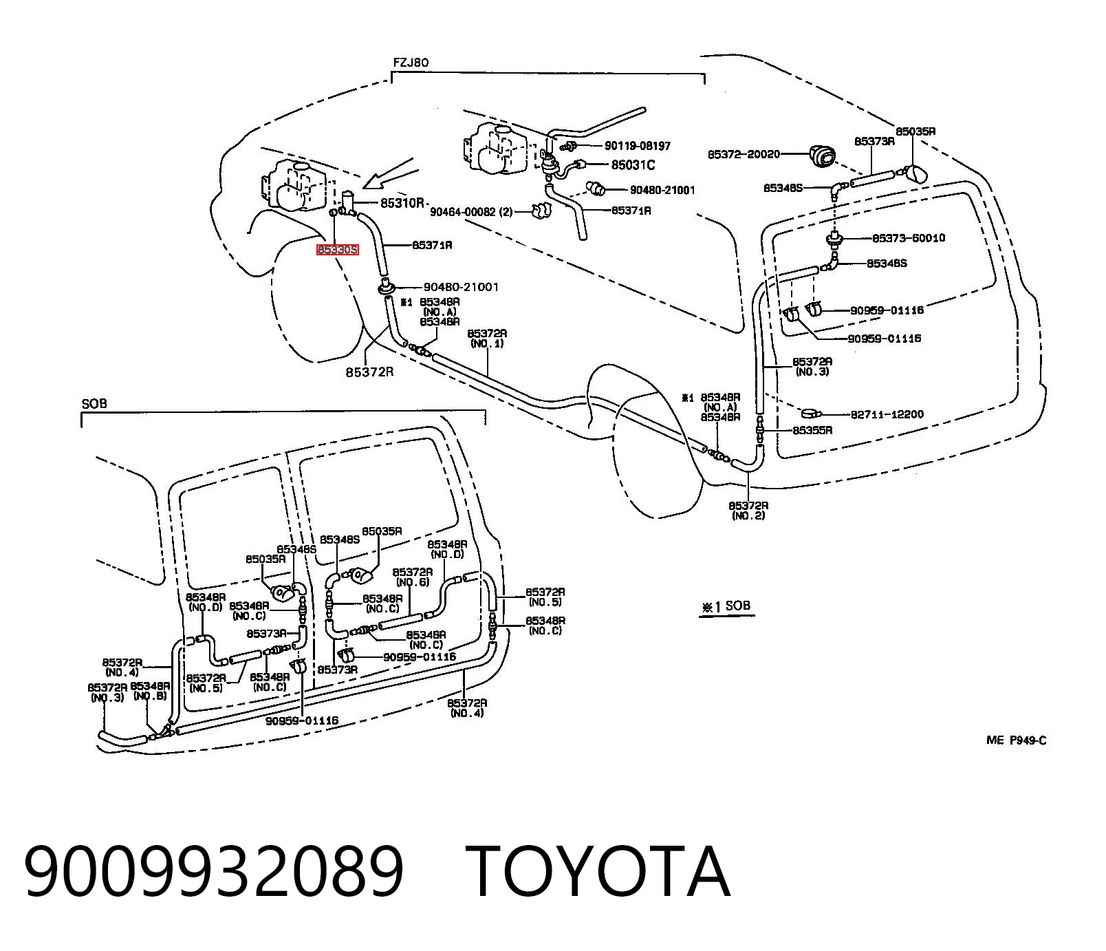 9009932089 Toyota