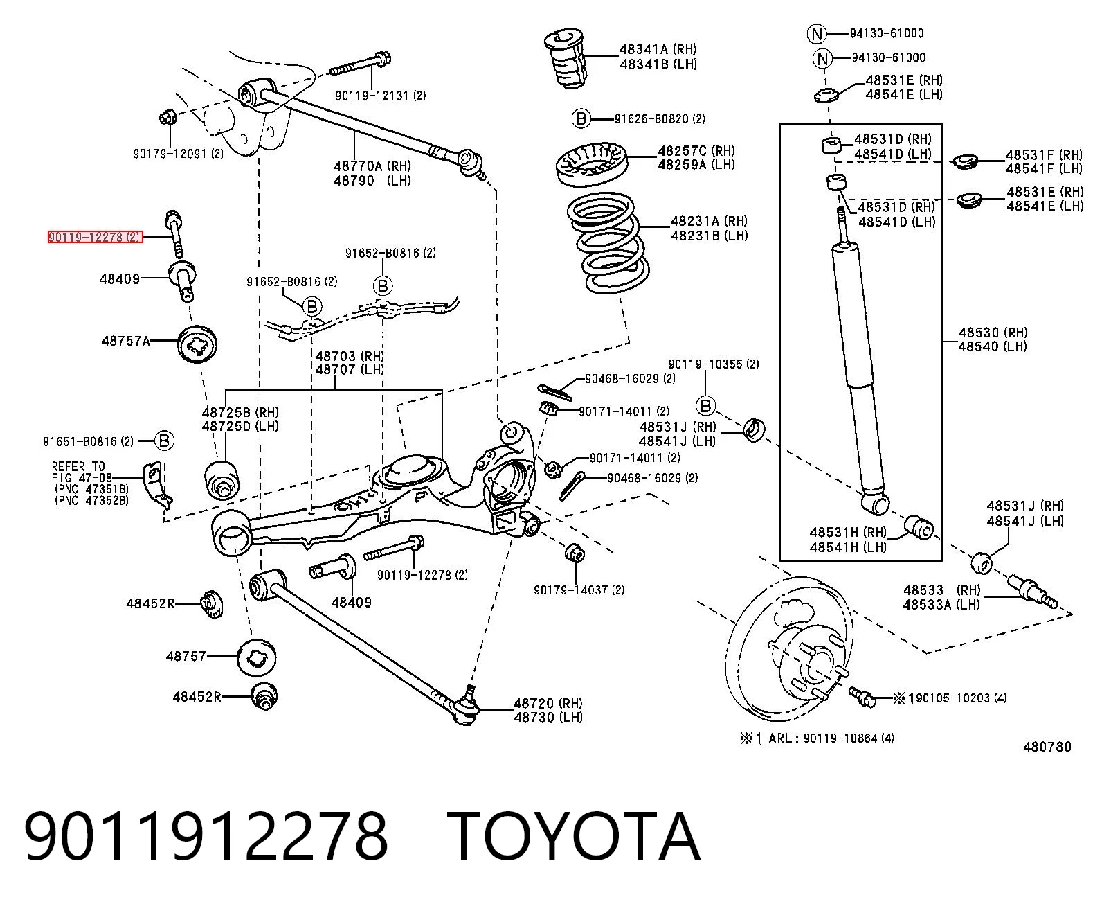 9011912278 Toyota