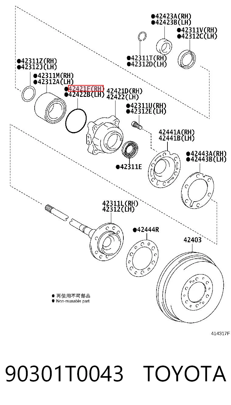 90301T0043 Toyota