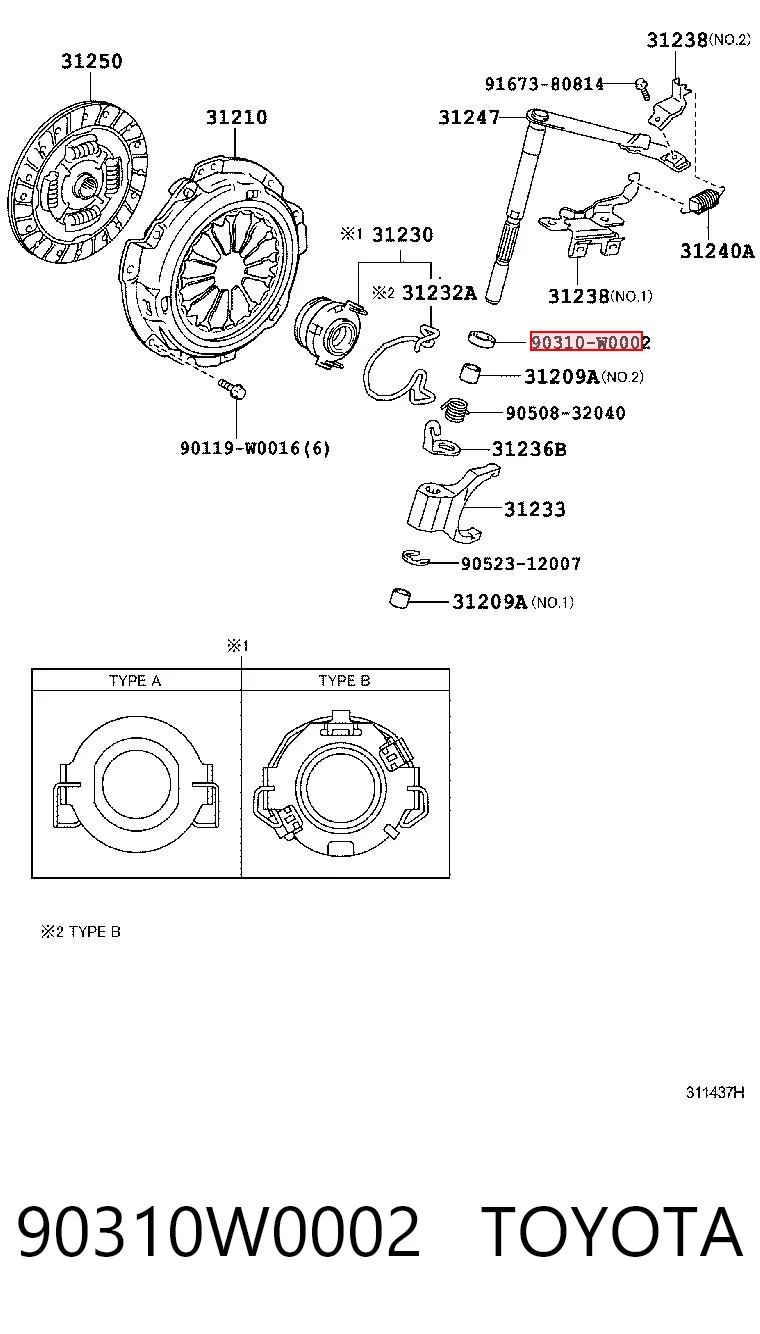 90310W0002 Toyota