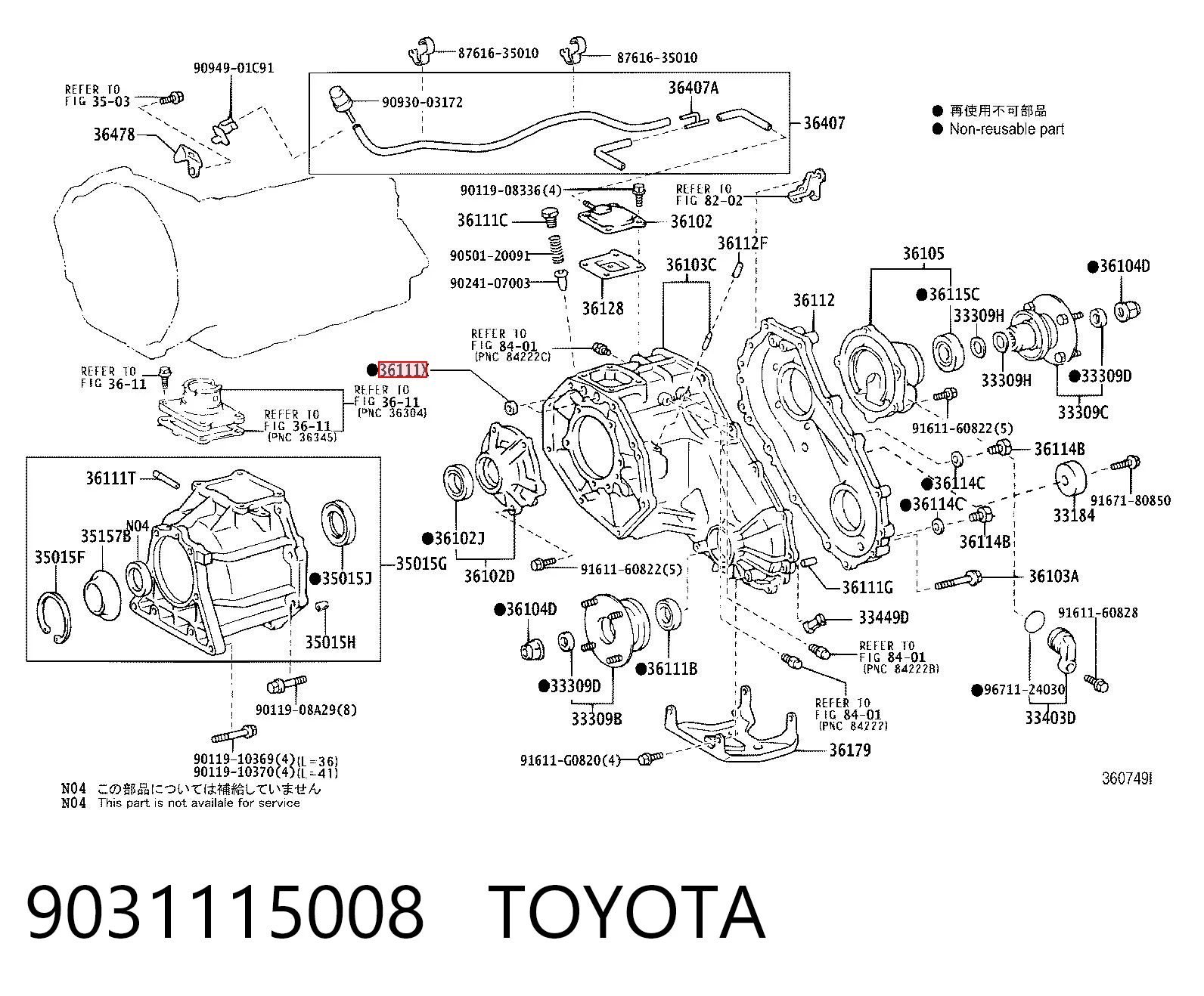 9031115008 Toyota