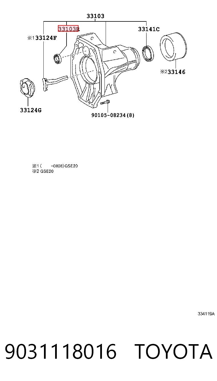 9031118016 Toyota