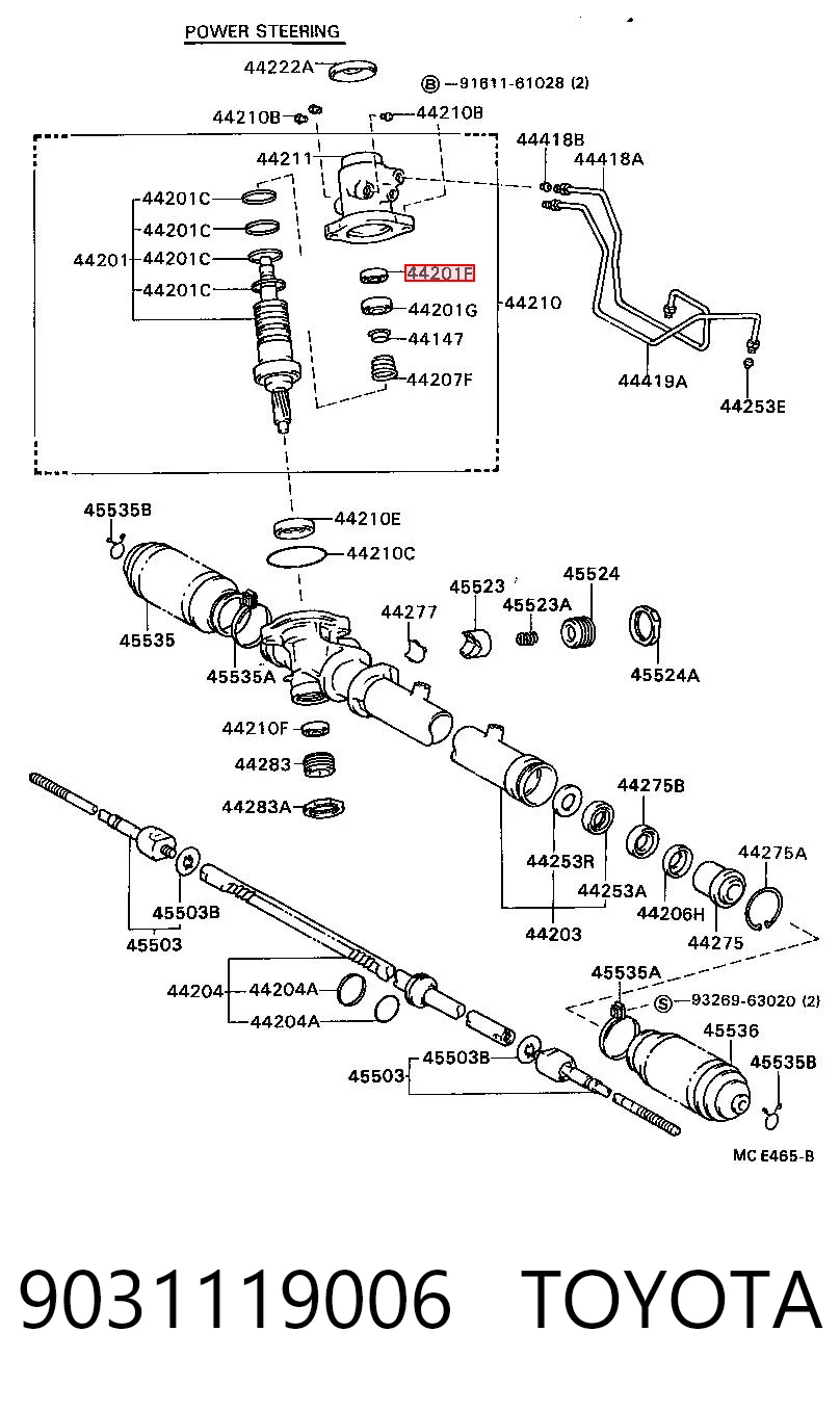 Uszczelniacz maglownicy/mechanizmu kierowniczego (patrz wymiary) NJ913 Payen