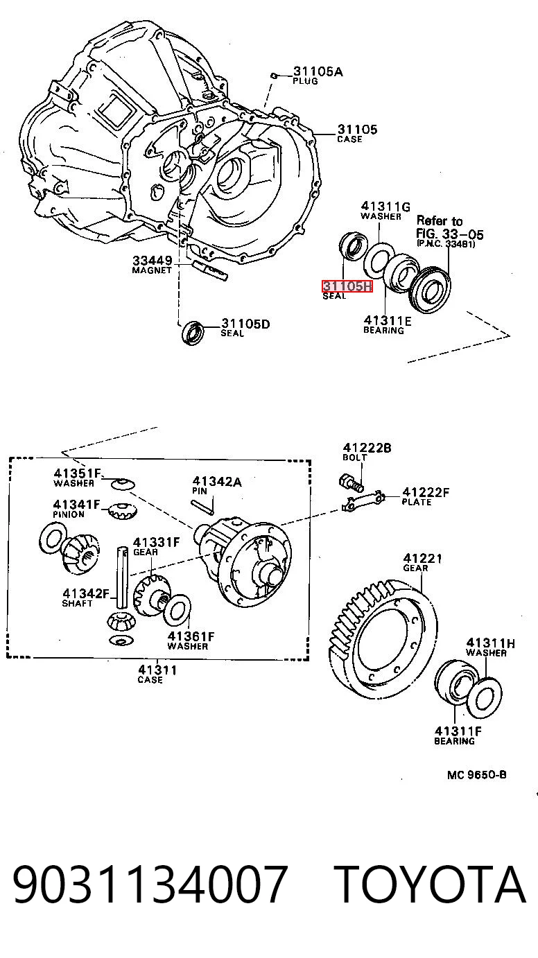 9031134007 Toyota